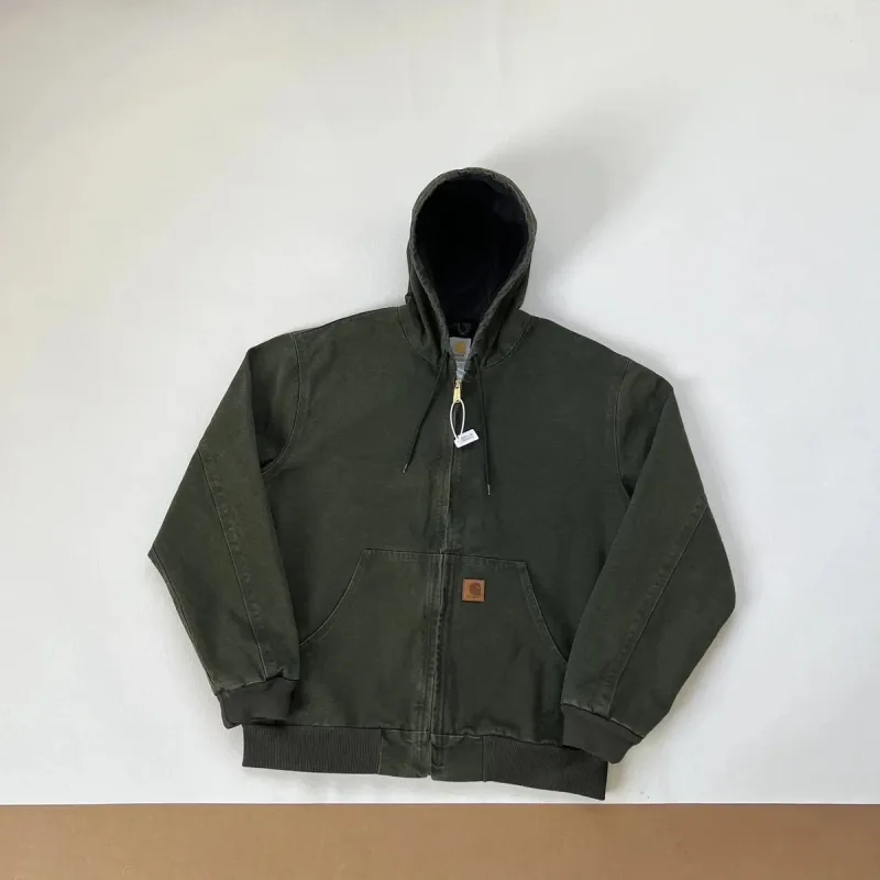 Carhartt Kickback Hooded Work Jacket Moss Green